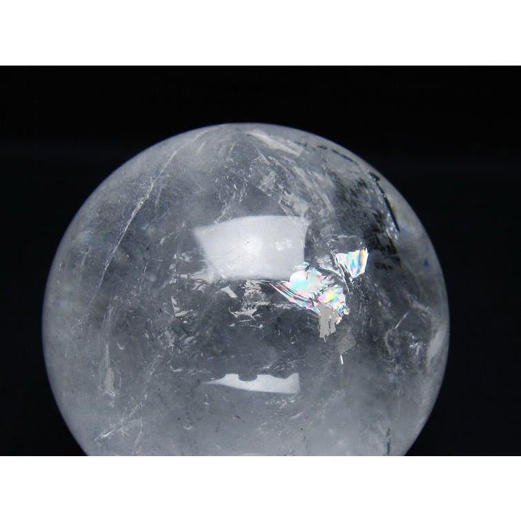 水晶 丸玉 80mm スフィア 置物 水晶玉 一点物 送料無料 151-8913の画像