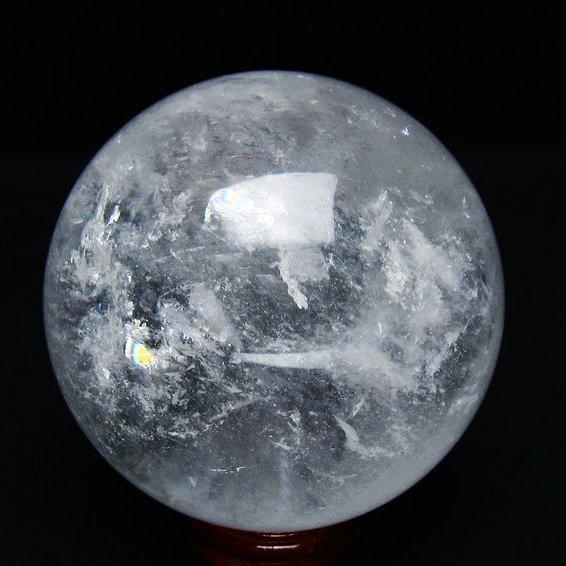 水晶 丸玉 74mm スフィア 置物 水晶玉 一点物 送料無料 151-8916