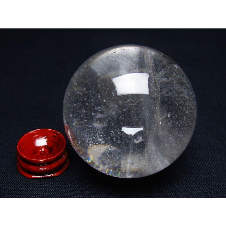 水晶 丸玉 59mm スフィア 置物 水晶玉 一点物 送料無料 151-9051