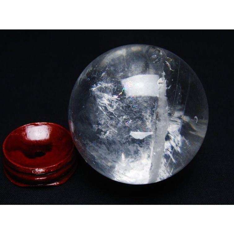 水晶 丸玉 60mm スフィア 置物 水晶玉 一点物 送料無料 151-9054