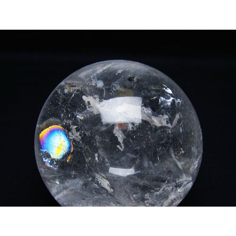 水晶 丸玉 78mm スフィア 置物 水晶玉 一点物 送料無料 151-9075の画像