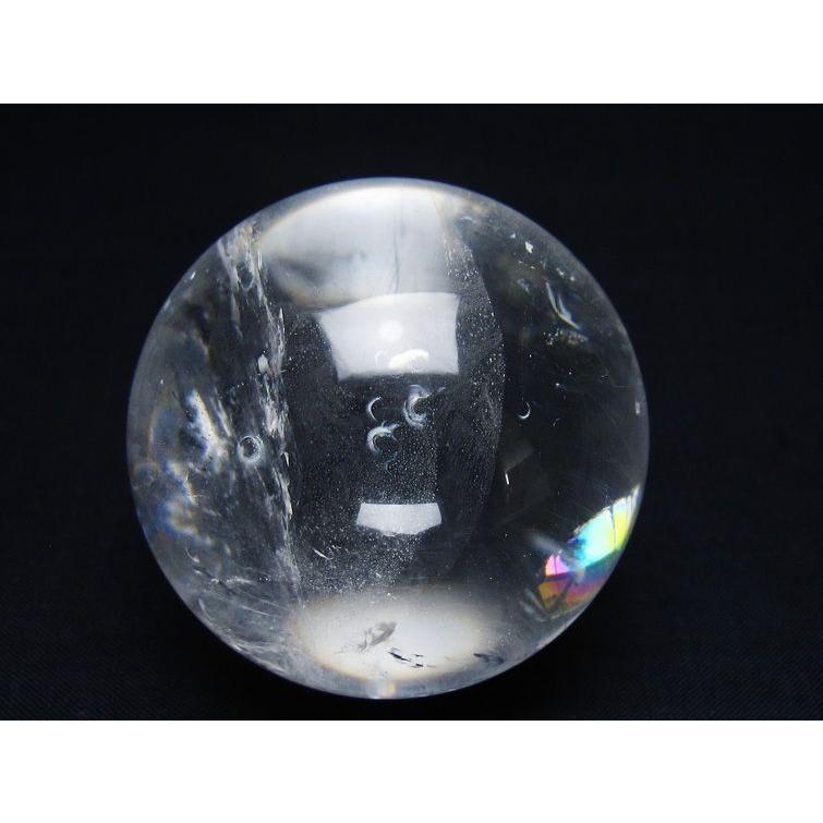 水晶 丸玉 55mm スフィア 置物 水晶玉 一点物 送料無料 151-9083の画像