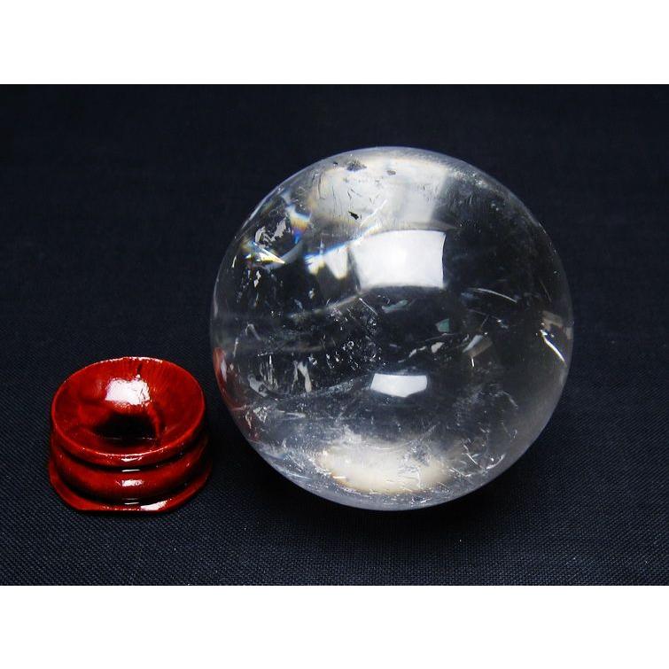水晶 丸玉 52mm スフィア 置物 水晶玉 一点物 送料無料 151-9089