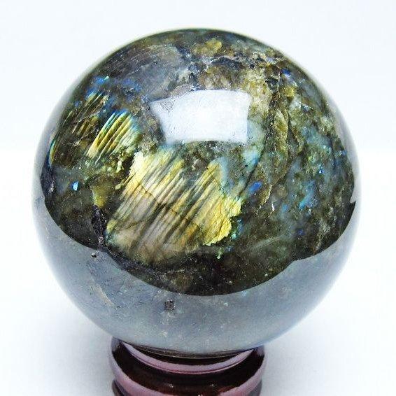 ラブラドライトスフィア　大玉　台付き1個 ラブラドライトスフィア 大玉 台付き1個 ラブラドライトスフィア 大玉