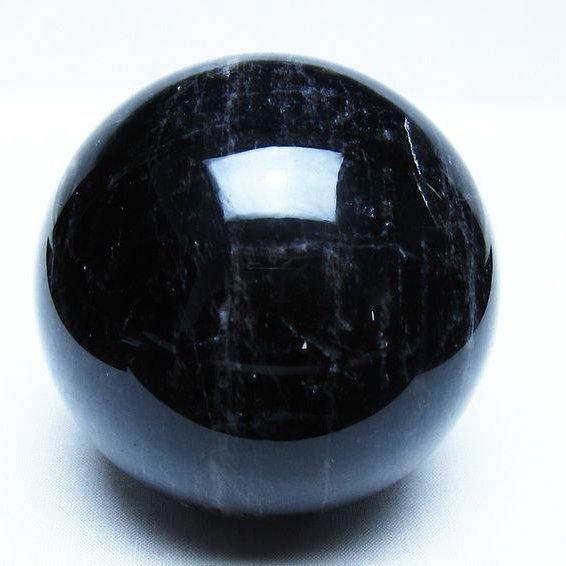 モリオン 黒水晶 丸玉 82mm スフィア 一点物 151-9282 : 天然石