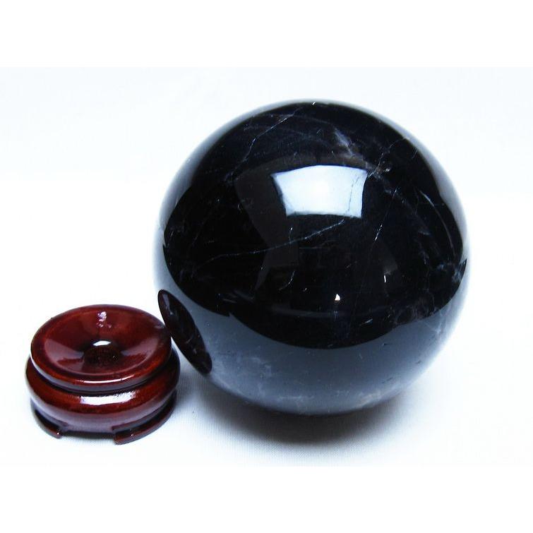 1.2Kg モリオン 黒水晶 丸玉 94mm スフィア 一点物 151-9305 : 天然石
