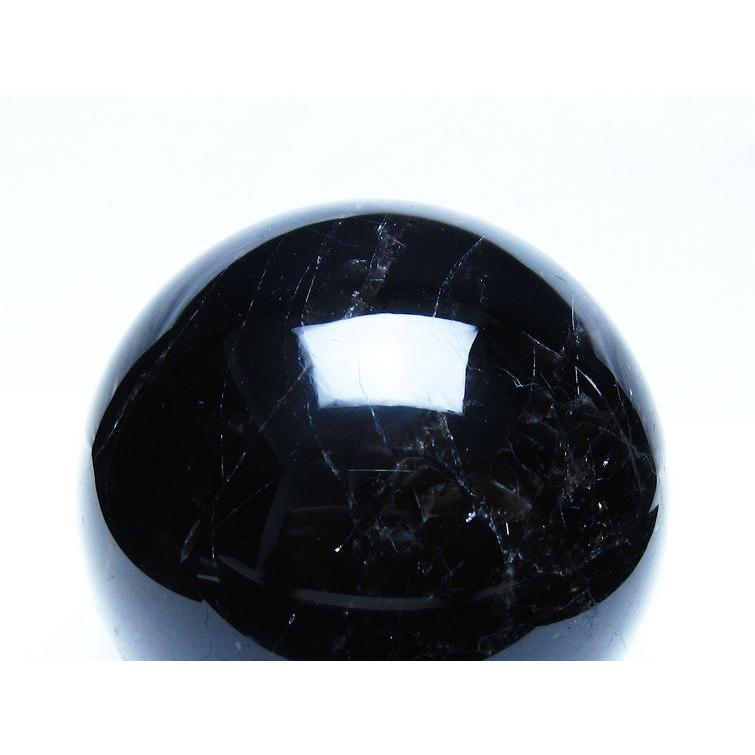 1.8Kg モリオン 黒水晶 丸玉 113mm スフィア 一点物 送料無料 151-9424