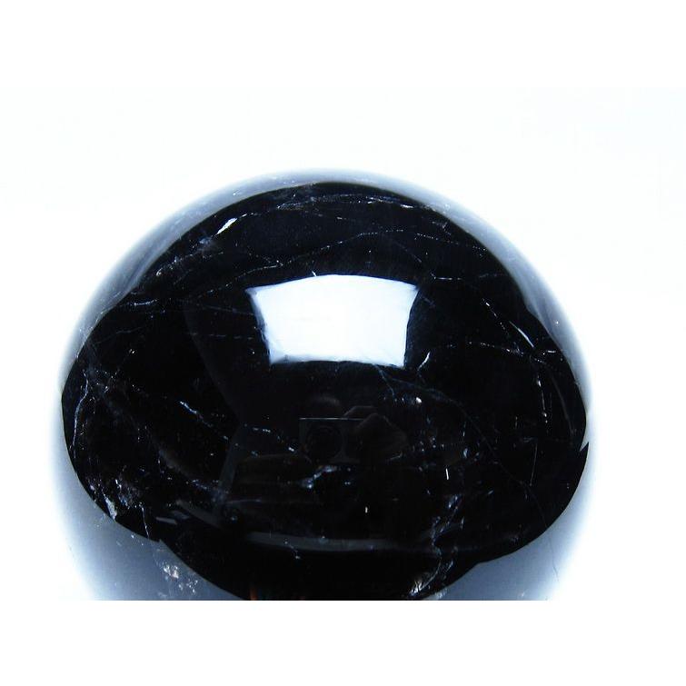 1.7Kg モリオン 黒水晶 丸玉 110mm スフィア 一点物 送料無料 151-9425