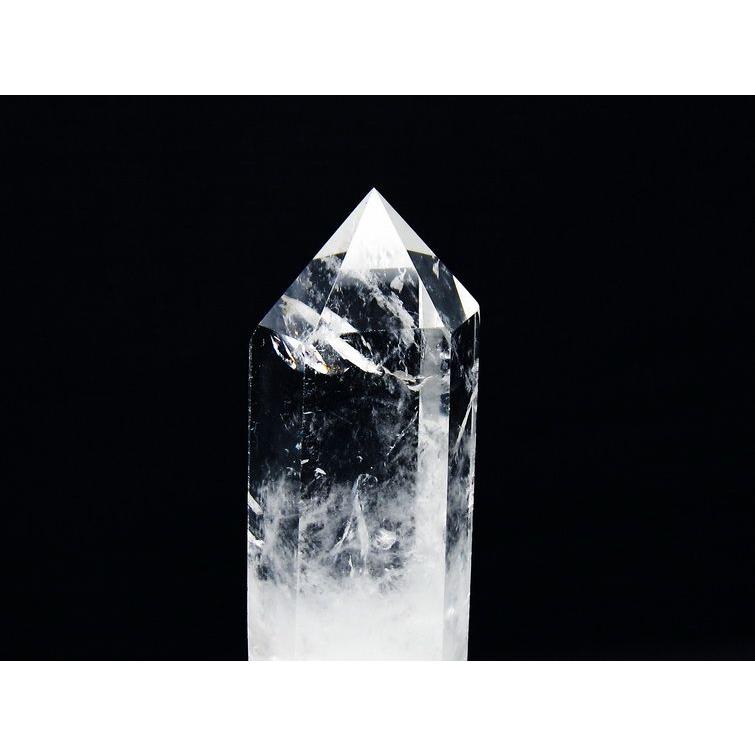 水晶 六角柱 台座付属 一点物 [送料無料] 152-3031 : 天然石