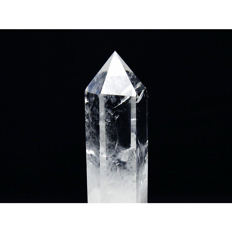 水晶 六角柱 台座付属 一点物 [送料無料] 152-3031 : 天然石