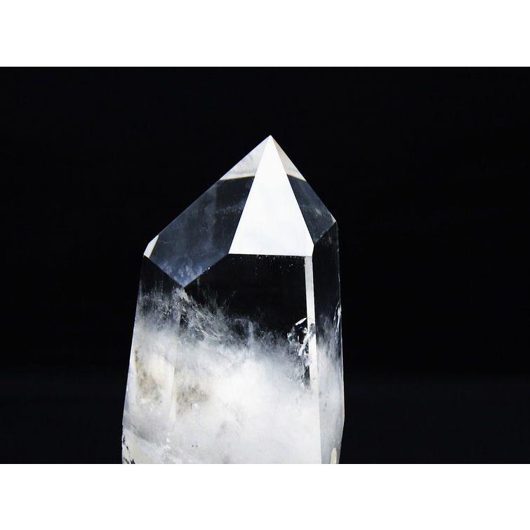 水晶 六角柱 台座付属 一点物 [送料無料] 152-3072 : 天然石