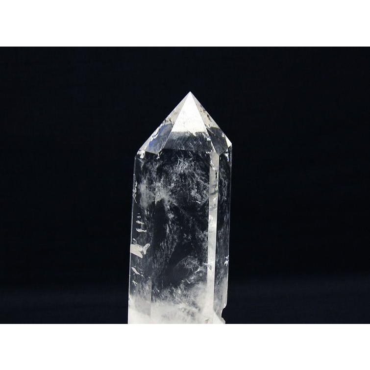 水晶 六角柱 台座付属 一点物 [送料無料] 152-3092 : 天然石