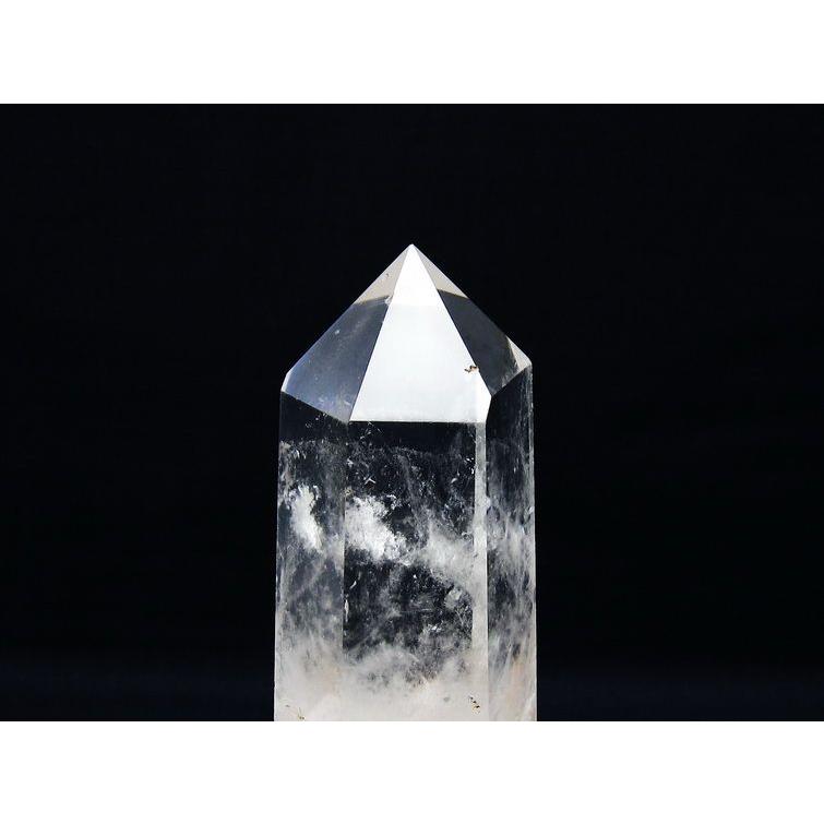 AAAAAAA級天然高透明度水晶六角柱B0313/YS/3121219/285A 水晶 六角柱 台座付属 一点物 [送料無料] 152-3095 : 天然石