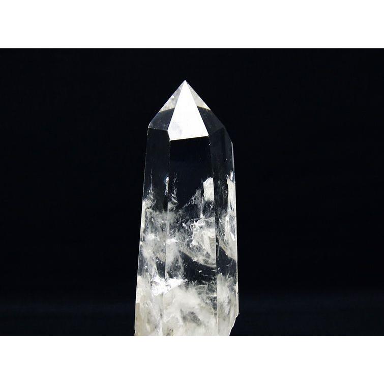 水晶 六角柱 台座付属 一点物 [送料無料] 152-3104 : 天然石