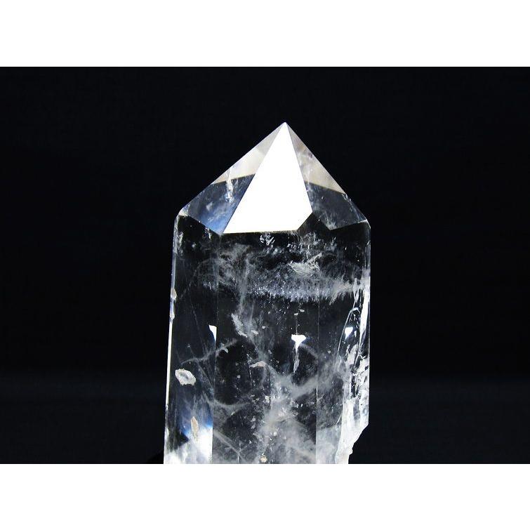 水晶 六角柱 台座付属 一点物 [送料無料] 152-3105 : 天然石