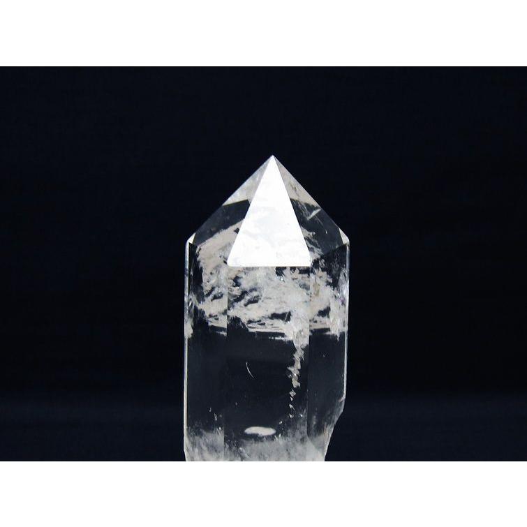 水晶 六角柱 台座付属 一点物 [送料無料] 152-3115 : 天然石