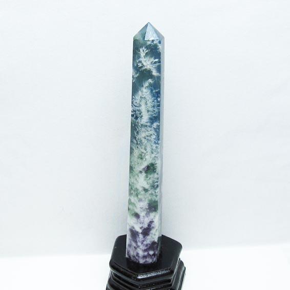 エンジェルフェザーフローライト✨六角柱 エンジェルフェザーフローライト 六角柱 ポイント 天然石 蛍石 希少