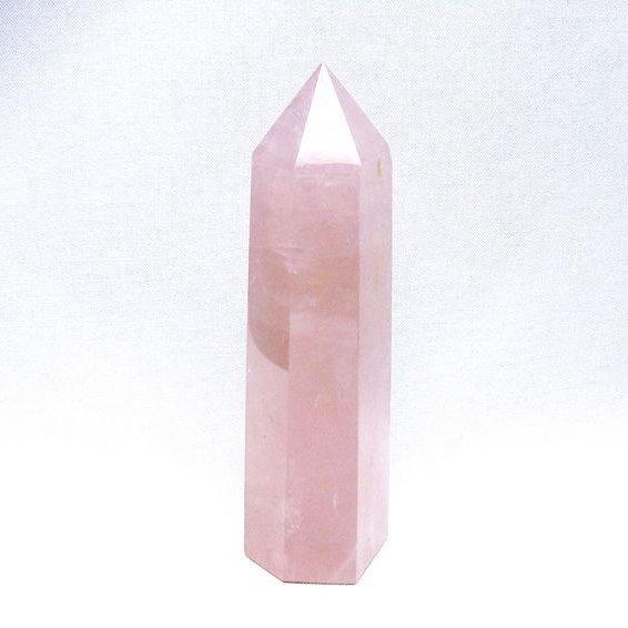 ローズクォーツ 六角柱 ポイント 一点物 152-3415 : 天然石