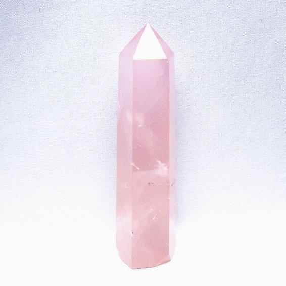 051597 ローズクォーツ六角柱　虹入り 051597 ローズクォーツ六角柱 虹入り 【公式通販】