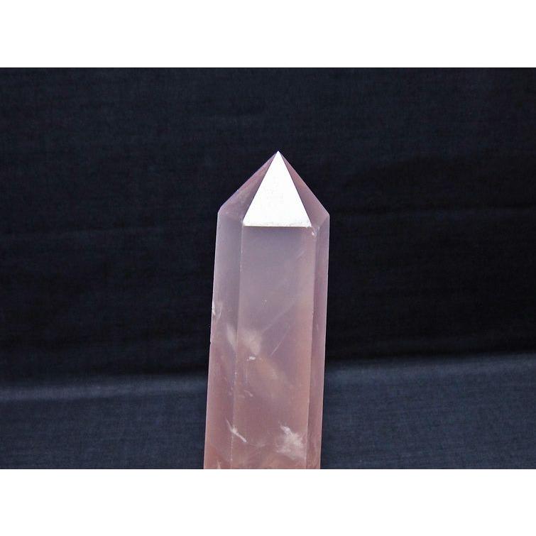 ローズクォーツ 六角柱 ポイント 一点物 152-3473 : 天然石