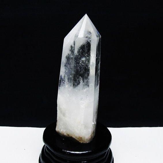 水晶 六角柱 ポイント 台座付属 一点物 152-3756 : 天然石