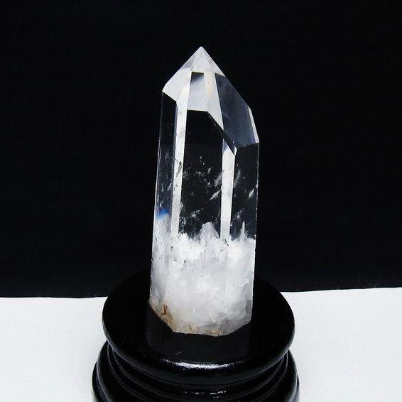 水晶 六角柱 ポイント 台座付属 一点物 152-3785 : 天然石