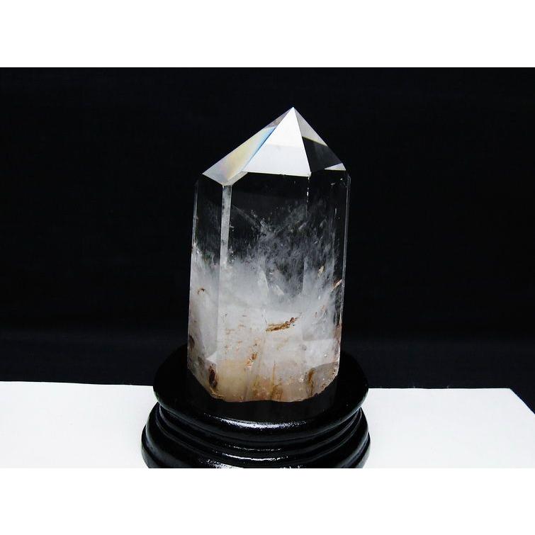 天然石/六角柱/水晶/台座付 水晶 六角柱 ポイント 台座付属 一点物 送料無料 152-3799 : 天然石