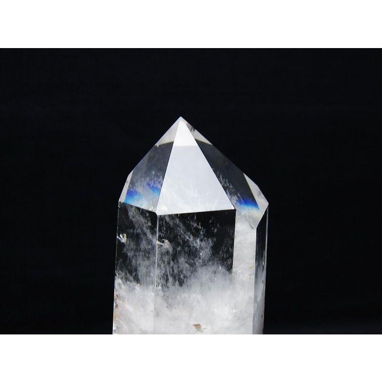 水晶 六角柱 ポイント 台座付属 一点物 送料無料 152-3799 : 天然石