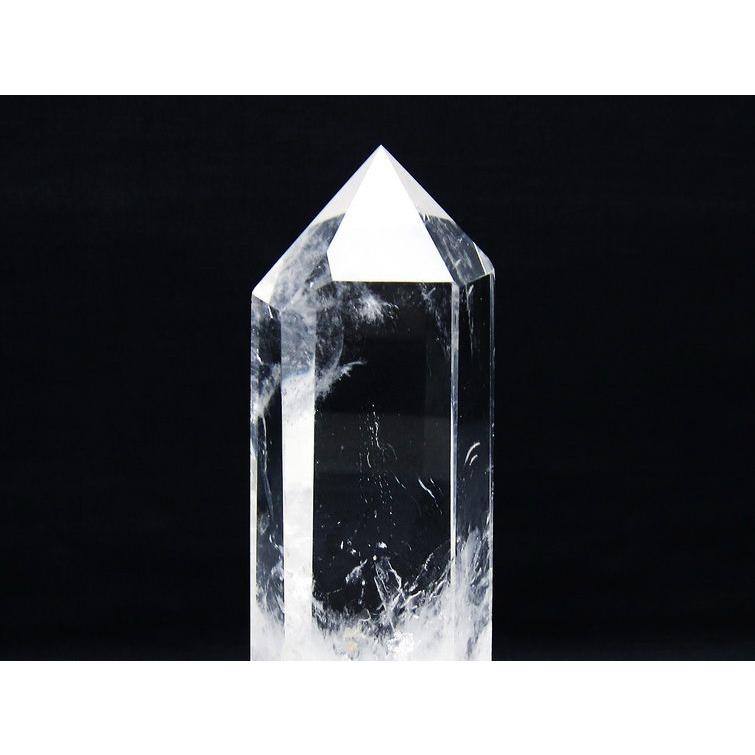 水晶 六角柱 ポイント 台座付属 一点物 送料無料 152-3812 : 天然石