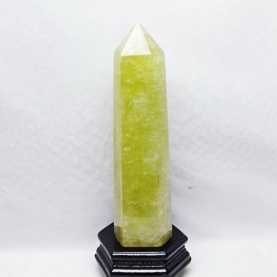 1.5Kg シトリン 六角柱 シトリンクォーツ ポイント 台座付属 一点物