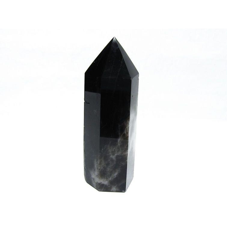 モリオン ポイント 六角柱 黒水晶 置物 一点物 152-4265 : 天然石