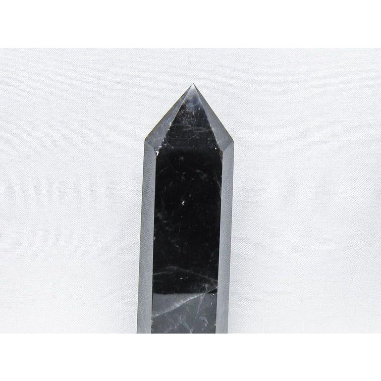 黒水晶 ポイント モリオン 六角柱 置物 一点物 152-4364 : 天然石