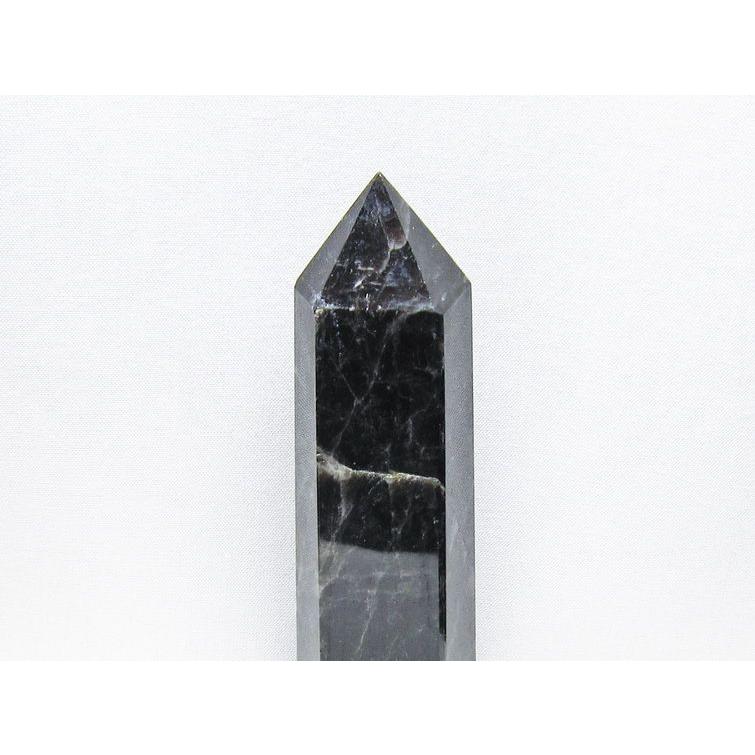 モリオン　六角柱　ポイント　風水 黒水晶 ポイント モリオン 六角柱 置物 一点物 152-4364 : 天然石