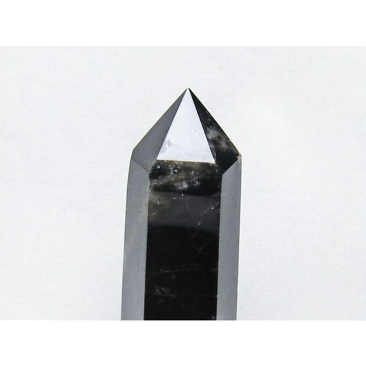 黒水晶 ポイント モリオン 六角柱 置物 一点物 152-4366 : 天然石