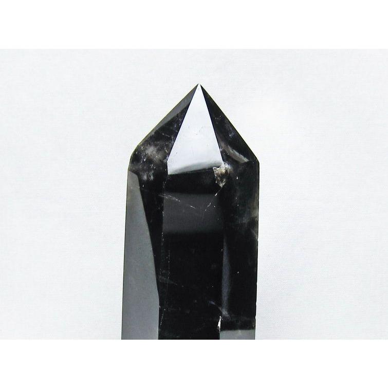 黒水晶 ポイント モリオン 六角柱 置物 一点物 152-4366 : 天然石