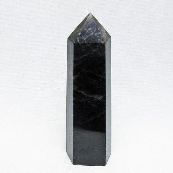 モリオン ポイント 黒水晶 六角柱 置物 一点物 152-4404 : 天然石