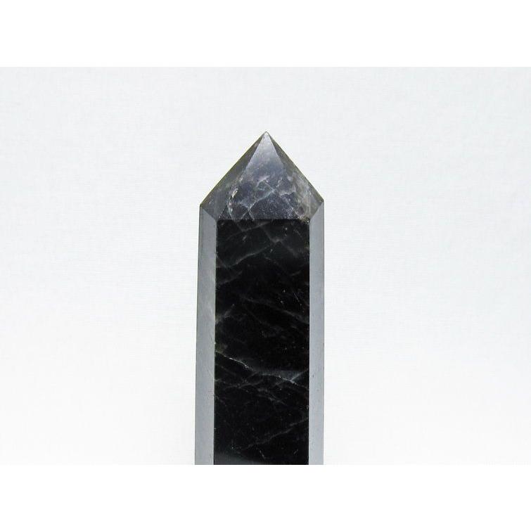 モリオン ポイント 黒水晶 六角柱 置物 一点物 152-4404 : 天然石