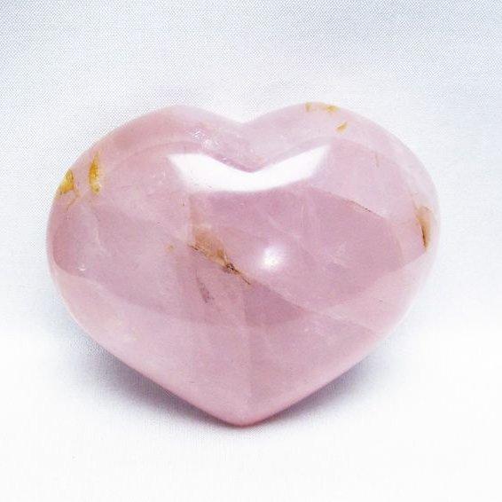 ローズクォーツ ハート 置物 一点物 155-459 : 天然石・パワーストーン