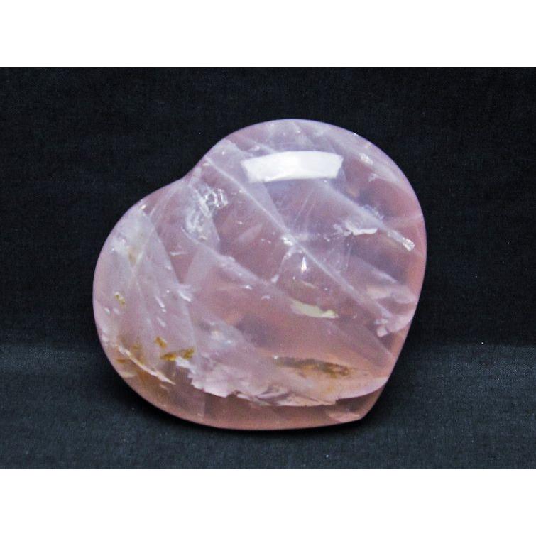 ローズクォーツ ハート 置物 一点物 155-466 : 天然石・パワーストーン