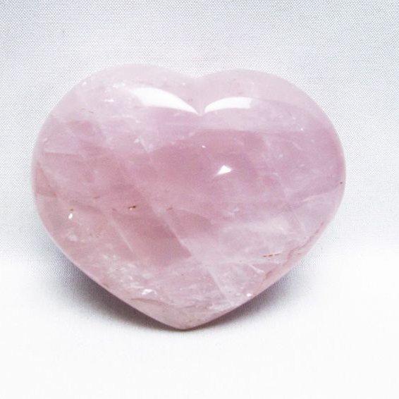 ローズクォーツ ハート 置物 一点物 155-474 : 天然石・パワーストーン
