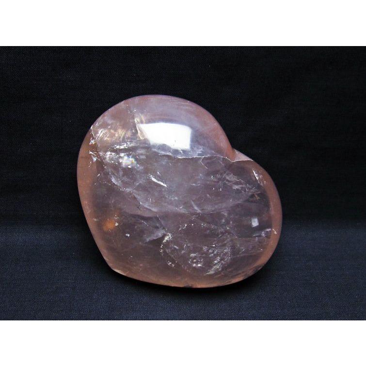 【一点物】ローズクォーツ ハート インテリア 置物✩.*˚ ローズクォーツ 置物 ハート 一点物 [送料無料] 155-779 : 天然石