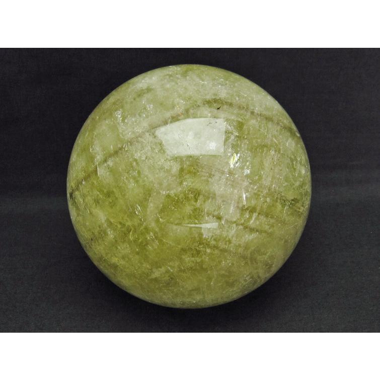 3.1Kg シトリンクォーツ 丸玉 スフィア 虹入り ファントム 130mm 送料無料 一点物 161-284の画像