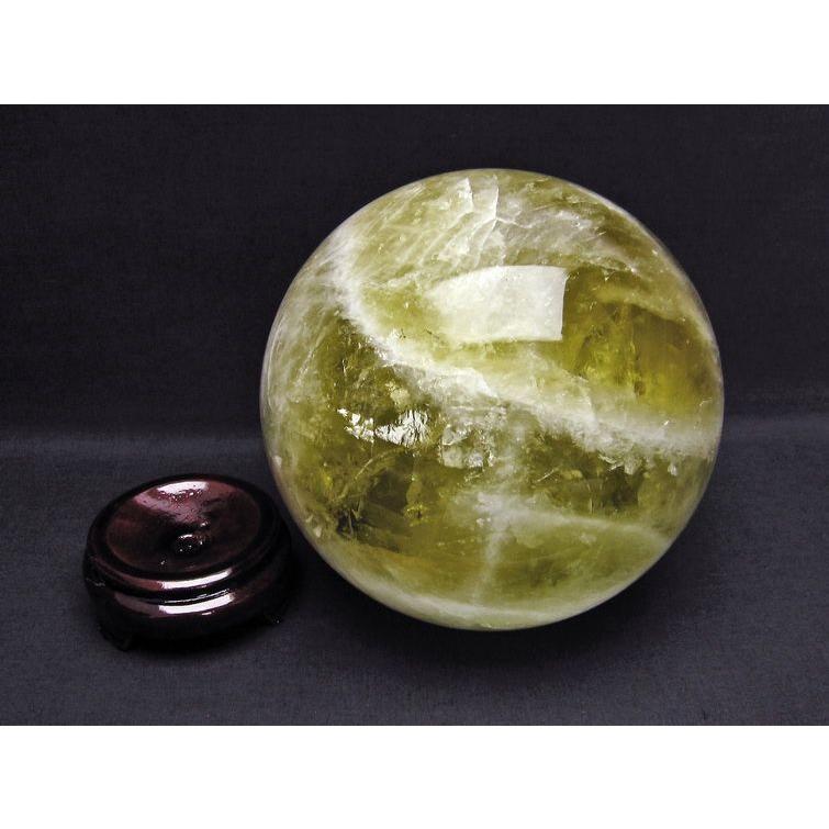 5.9Kg シトリン 丸玉 スフィア 160mm 送料無料 一点物 161-430の画像