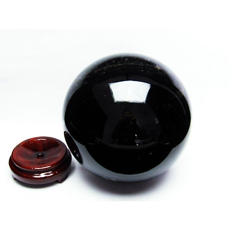 8.2Kg モリオン 黒水晶 丸玉 スフィア 185mm 一点物 送料無料 161-662