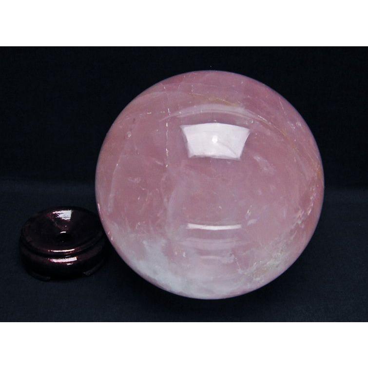 2.9Kg ローズクォーツ 丸玉 スフィア 127mm 一点物 送料無料 161-697
