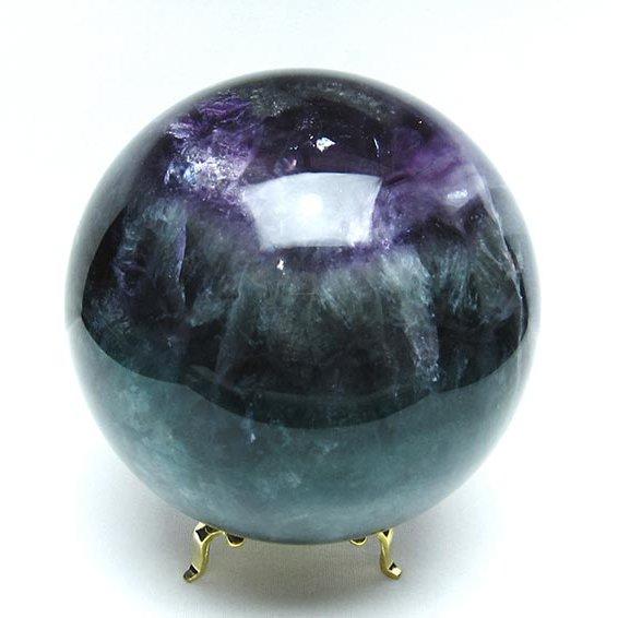 3.5Kg フローライト 丸玉 128mm 蛍石 スフィア 一点物 [送料無料] 161