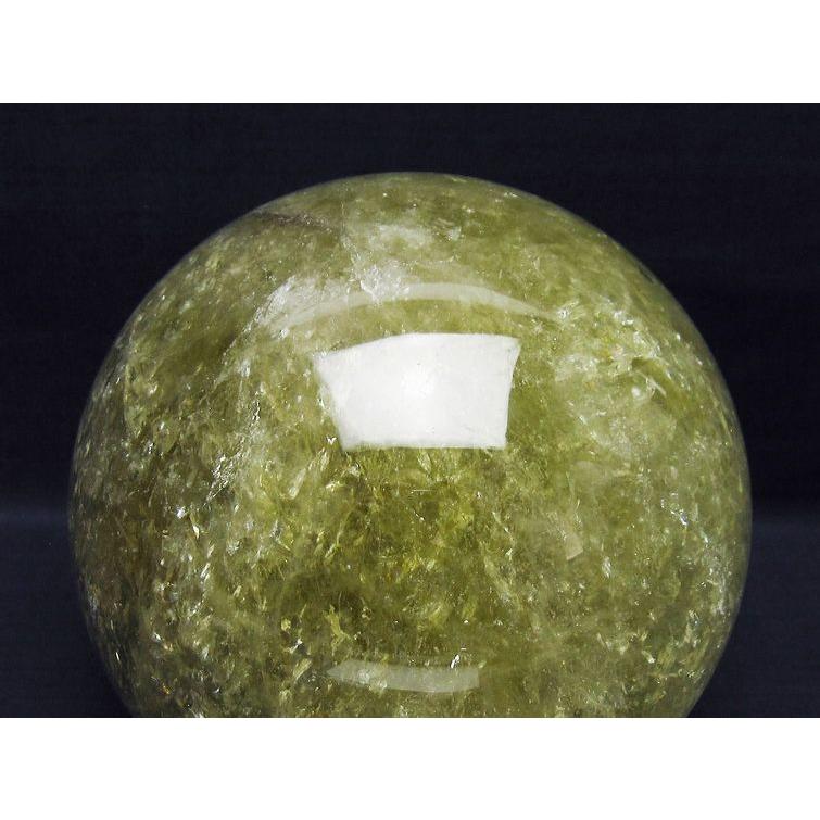 5.7Kg シトリン 丸玉 虹入り 160mm シトリンクォーツ スフィア 一点物