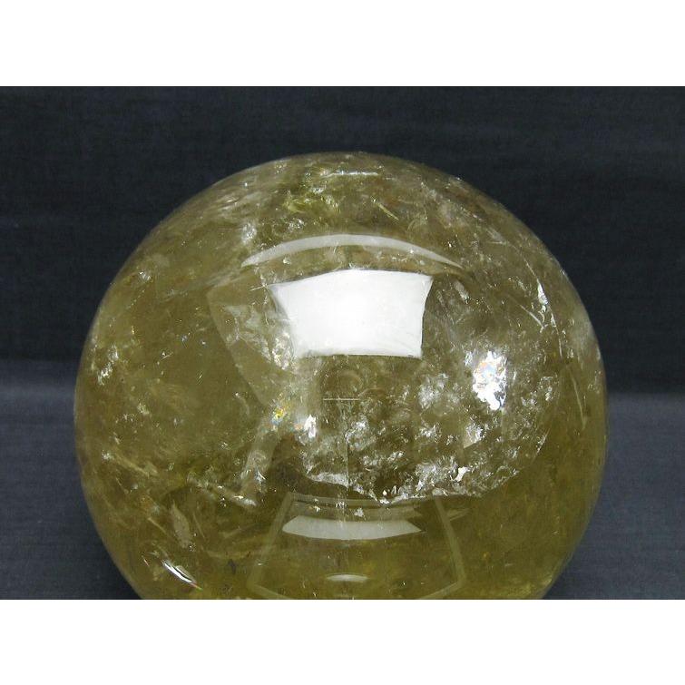 3.1Kg シトリン 丸玉 130mm シトリンクォーツ スフィア 一点物 [送料