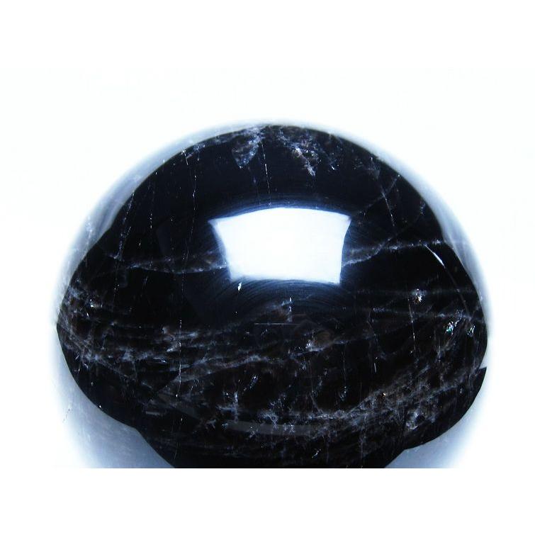 3.4Kg モリオン 黒水晶 丸玉 138mm スフィア 一点物 送料無料 161-941
