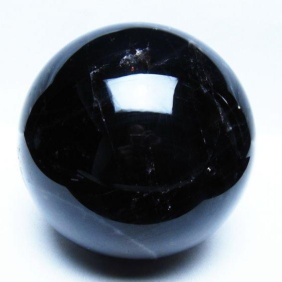 黒水晶/モリオン丸玉(133mm/3.2kg) 3.3Kg モリオン 黒水晶 丸玉 138mm スフィア 一点物 送料無料 161-944